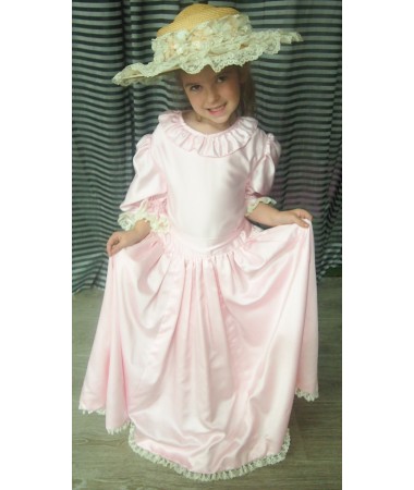 Pale Pink Colonial Girl KIDS HIRE